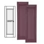 Custom Vinyl Raised Panel Shutters w/ Full Panel