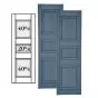 Custom Vinyl Raised Panel Shutters w/ Double Center Mullion