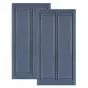Double Wide Vinyl Raised Panel Shutters w/ Center Mullion