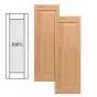 Traditional Wood Raised Panel Shutters w/ Full Panel