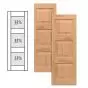 Traditional Wood Raised Panel Shutters w/ Double Mullion