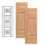 Traditional Wood Raised Panel Shutters w/ Double Offset Mullion