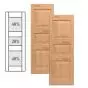 Traditional Wood Raised Panel Shutters w/ Double Center Mullion
