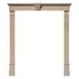 96"H x 6 7/8"W x 1 7/8"P Fluted Pilaster, Fade-Resistant Vinyl, (Set of 2)