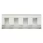 6 13/16 in. H x 3 1/8 in. P Square Tooth Dentil Trim, 4 ft. Length, Fade-Resistant Vinyl, (8/pack)