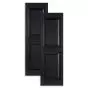 Standard Raised Panel Exterior Vinyl Shutters, 15" Wide