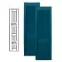 Custom Framed Closed Board & Batten Vinyl Shutters w/ Offset Bottom Mullion