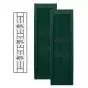 Custom Framed Closed Board & Batten Vinyl Shutters w/ Double Center Mullion