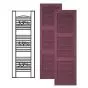 Custom Vinyl Louvered Shutters w/ Double Mullion