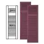 Custom Vinyl Louvered Shutters w/ Offset Top Mullion