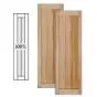 Traditional Wood V Groove Shutters w/ Full Panel