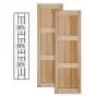 Traditional Wood V Groove Shutters w/ Double Mullion