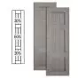 Custom Vinyl Country Style Shutters w/ Double Offset Mullion