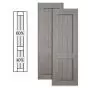Custom Vinyl Country Style Shutters w/ Offset Bottom Mullion