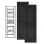 Custom Vinyl Classic Panel Shutters w/ Double Center Mullion