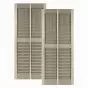 Custom Vinyl Double Wide Louvered Shutters
