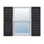 Made to Measure Open Louvered Exterior Vinyl Shutters