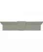 33 5/8"W x 6"H Flat Panel Crosshead, Fade-Resistant Vinyl