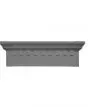 73 5/8"W x 9"H Classic Dentil Crosshead, Fade-Resistant Vinyl