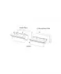 33 5/8"W x 6"H J-Channel Back-Plate