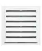 12"W x 12"H Square Gable Vent Louver, 001 - White (5/pack)