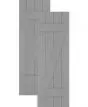 Traditional Composite Board-n-Batten Shutters w/ Z Bar, Installation Brackets Included