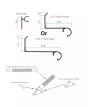 Bahama Hardware Kit, 2 3/8" or 3 3/8" Female Hinge, Tilt Arms, Clevis Pins, and Nylon Hinges
