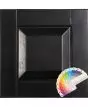 Raised Panel Style Wood Composite Shutter Sample, with color swatches