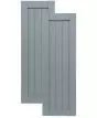 Traditional Composite Framed Board-n-Batten Shutters w/ Full Board, Installation Brackets Included