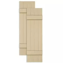 Custom Closed Board & Batten Vinyl Shutters w/ Common Style