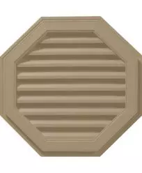 18"W x 18"H Octagon Gable Vent Louver, 26 Sq. Inch Vent Area