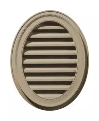 21"W x 27"H Oval Gable Vent Louver, 57 Sq. Inch Vent Area
