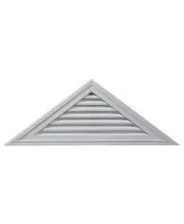 20 1/2"H x 70 1/2"W Triangle Gable Vent Louver, 7/12 Pitch, 81 Sq. Inch Vent Area