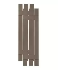 12" Standard Open Board & Batten Vinyl Shutters w/ Common Style