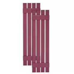 Custom Open Board & Batten Vinyl Shutters w/ Common Style