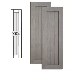 Custom Vinyl Country Style Shutters w/ No Mullion