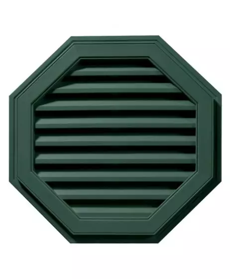 27"W x 27"H Octagon Gable Vent Louver, 81 Sq. Inch Vent Area
