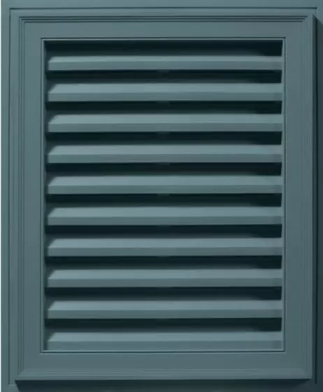 18"W x 24"H Rectangle Gable Vent Louver, 140 Sq. Inch Vent Area