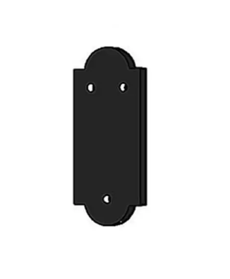 Pintel Shim, 1/4" Thick & Stackable, Black Polyamide Plastic