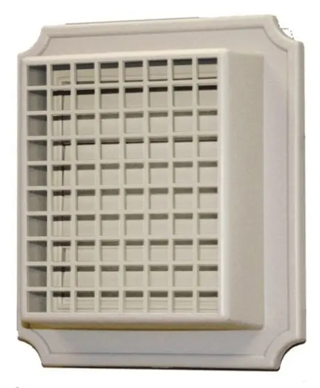 Builders Edge Animal Guard For Exhaust Vent 095 Clay - Durable Snap-On Vent Protection