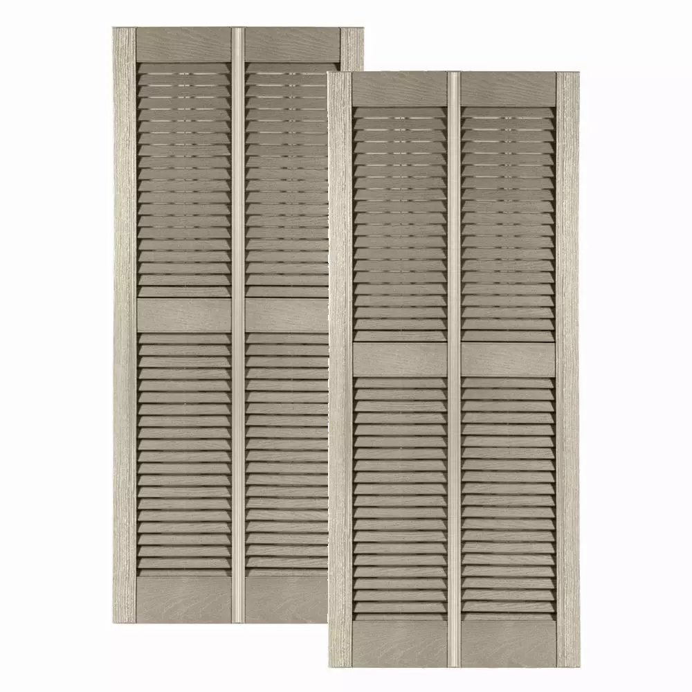 Custom Vinyl Wide Louvered Shutters Exterior Solutions