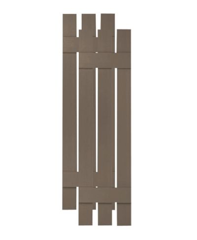 Open Board n' Batten Vinyl Shutters