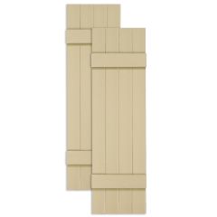 Custom Closed Board & Batten Vinyl Shutters w/ Common Style
