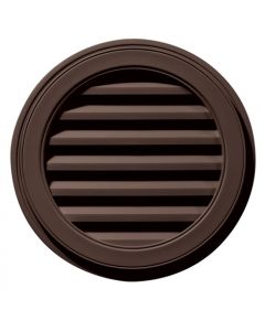 18"W x 18"H Round Gable Vent Louver, 26 Sq. Inch Vent Area