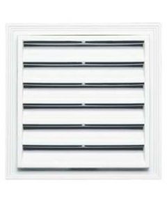 12"W x 12"H Square Gable Vent Louver, 001 - White (5/pack)