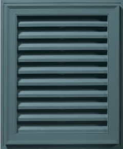 18"W x 24"H Rectangle Gable Vent Louver, 140 Sq. Inch Vent Area