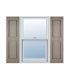 MID-AMERICA Standard Size Premium Williamsburg Double Panel Shutters, w/Installation Shutter-Lok's