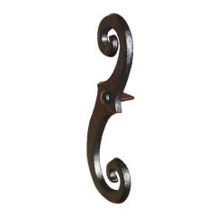 Faux S Holdback Shutter Dogs, Cast Iron