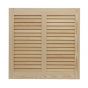 Traditional Authentic Wood Bahama/Bermuda Open Louver Shutters