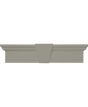 43 5/8"W x 6"H Flat Panel Crosshead, Fade-Resistant Vinyl